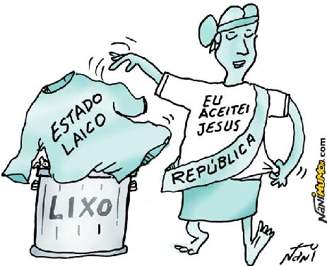 Intervenção religiosa nos meios políticos, retrocedendo o Estado laico